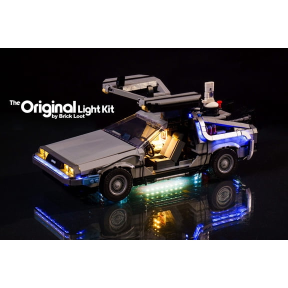 Brick Loot LED Lighting Kit for LEGO Back to the Future Time Machine (10300) - LEGO Set NOT Included