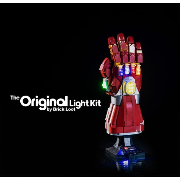 Brick Loot LED Lighting Kit for LEGO Nano Gauntlet 76223 - LEGO Set NOT Included