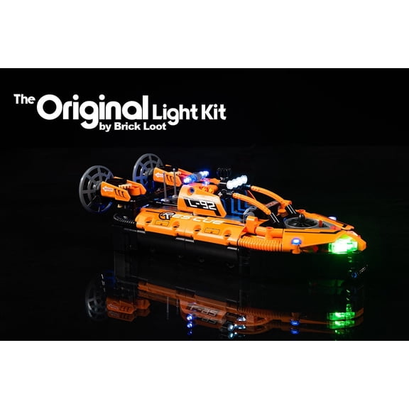 Brick Loot LED Lighting Kit for LEGO Rescue Hovercraft Set 42120 - LEGO Set NOT Included