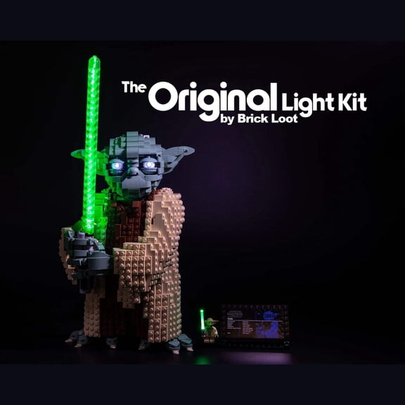 Brick Loot LED Lighting Kit for LEGO Star Wars Yoda Set (75255) - LEGO Set NOT Included