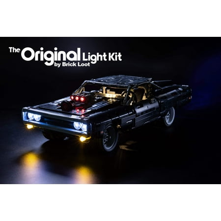 Brick Loot LED Lighting Kit for LEGO Technic Dodge Charger Set 42111 LEGO Set NOT Included