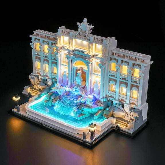 LED Lighting Only, Compatible with Lego Trevi Fountain-21062, Not Come with Model (Classic Version Light)