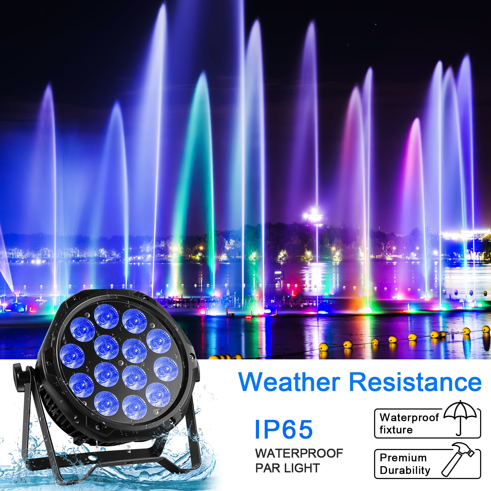 LED Lighting Outdoor Stage Par Light DMX Control Muted Upligting Party