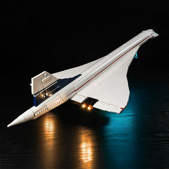 LED Lighting for Legos The Concorde aeroplane,Creative Light Kit Compatible with Legos 10318 -(NOT Included The Model Set)