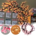 thumbnail image 1 of LED Lights under $5! Yannianjz LED Cherry Blossom Branch Lights, USB Powered Garland with 8 Lighting Modes, Flexible Vines for Bedroom Wall Tree Decoration, 1 of 9