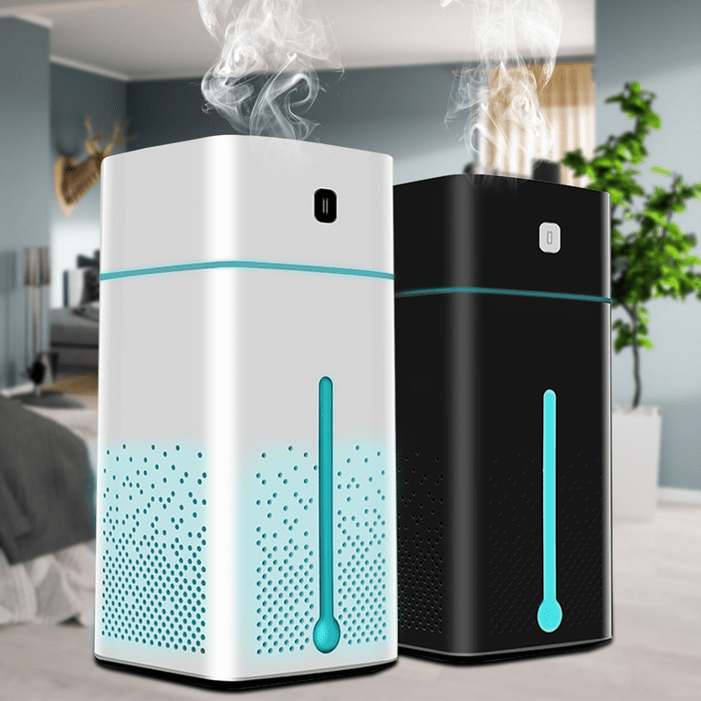New Air Humidifier 2l Large Capacity Dual Nozzle With Lcd Temperature  Display Usb Aromatherapy Diffuser Exquisite Gift