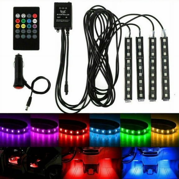 LED Lights For Cars Truck Car Interior Colored Decorative light accessories
