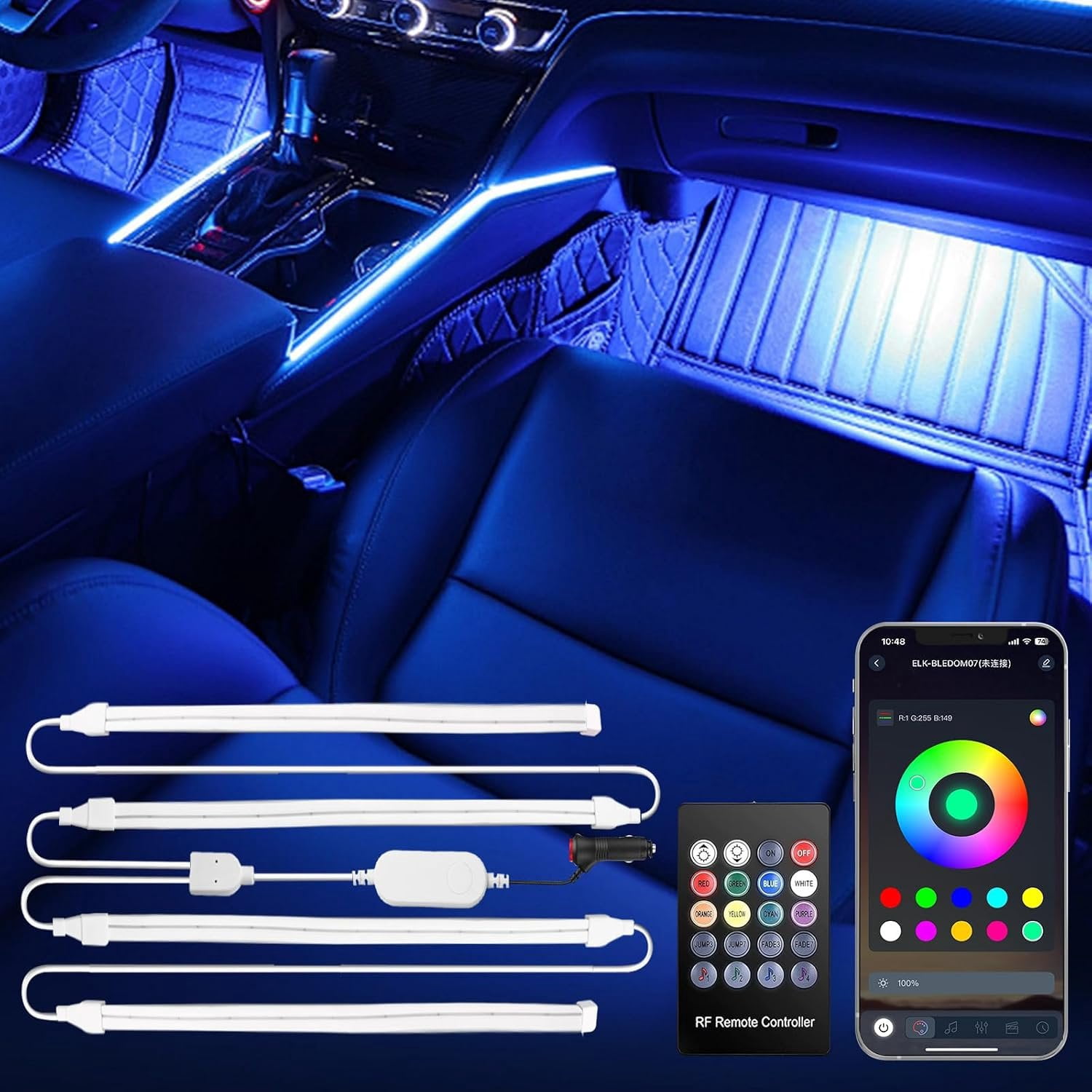 LED Lights, Interior Lights with App Control, RGB LED Lights with DIY ...
