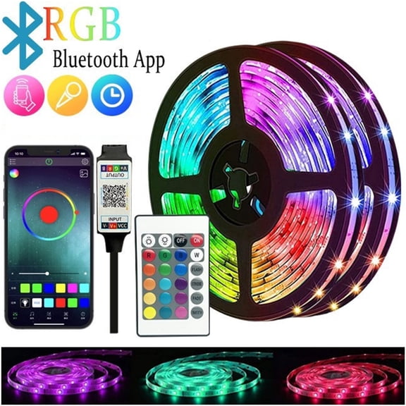 LED Lights for TV, 16.4ft LED Lights for 45-75 Inch TVs, RGB TV Backlight Behind, Music Sync Bluetooth APP & Remote Control Strip Lights USB Powered for Bedroom, Gaming, Home Dcor