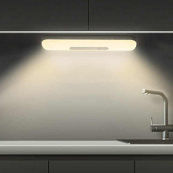 LED Lights for Bedroom, 18cm Strip, Plastic, Body Sensor, Rechargeable, Magnetic, Self-Adhesive Cabinet Light
