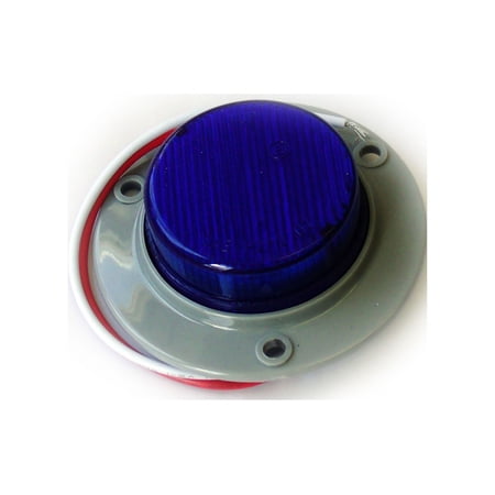 LED Lights for Truck and Trailer 2in Round Blue w/3 Hole Mount