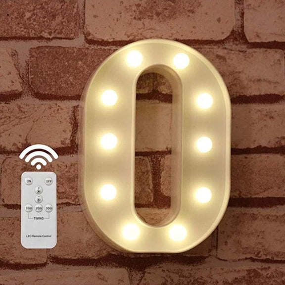 LED Lights with Remote,Dimmer & Timer, Alphabet Number Sign for Bedroom Wall Decor, Battery Powered Letter Lights for Wedding, Birthday