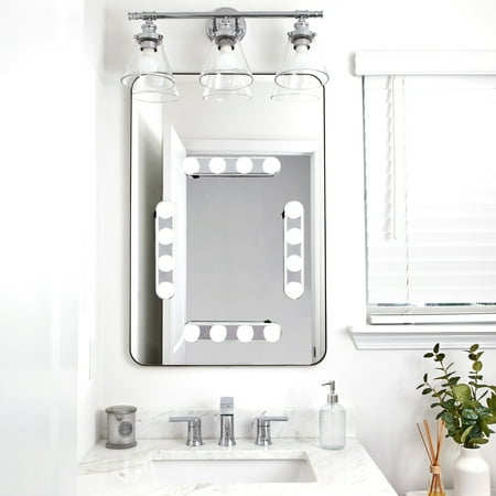 LED Lights with suction - 4 pack Chrome