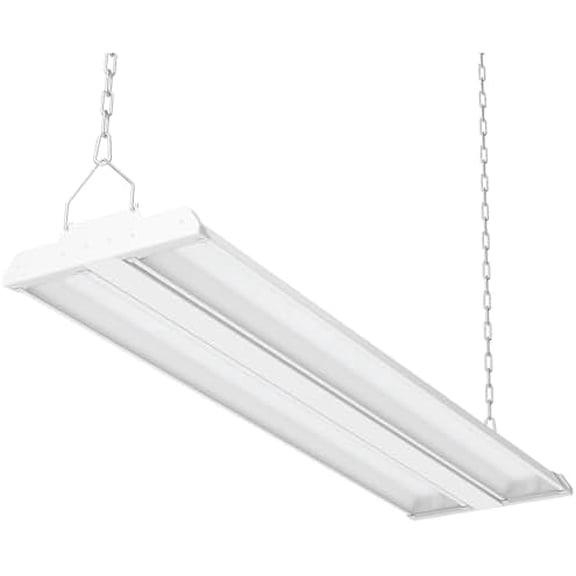 LED Linear High Bay Shop Light 1-Pack, 5000K Daylight 300W 40500LM 0-10V Dimmable, Adjustable Tilt Hanging LED Shop Light Fixture for Garage Warehouse Workshop$$Tools & Hardware Other