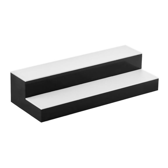 LED Liquor Display Shelf, 2-Tier 20 Inch Whiskey Rack - App & Remote Control, 9 Colors, Acrylic Bottle Holder for 10 Bottles