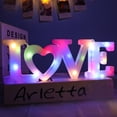 thumbnail image 1 of LED Love Letter Light Decorative, LED LOVE Letter Sign Table Light, Valentine’s Day LED Letter Decor, Tabletop LED Love Sign, Ideal for Gifting to Lovers, Friends, 1 of 3