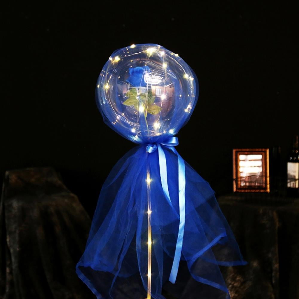 LED Luminous Balloon Rose Bouquet,Light Bobo Balloons with Flower,Light ...