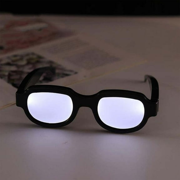 LED Luminous Glasses,Light Up Rechargeable Glow Eyewear with One Button Control Futuristic Party Accessory,Cosplay Festival Rave Light Glasses for Concert Nightclub Halloween Event-A