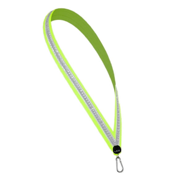 LED Luminous Shoulder Strap with USB Rechargeable Flash Lights, 3 Lighting Modes for Night Running, Cycling, Hiking, Dog Walking - 1 Pack