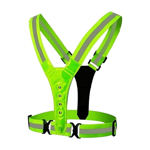 LED Luminous Vest for Outdoor Night – Reflective Running and Riding Harness with Warning Light for Enhanced Visibility# end start# s#Purpose-built vest designed for night runners and cyclists to
