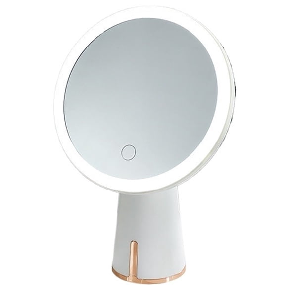 LED Luxury Compact Makeup Mirror High-Definition Vanity Mirror Desktop Lighting Beauty Mirror With Light