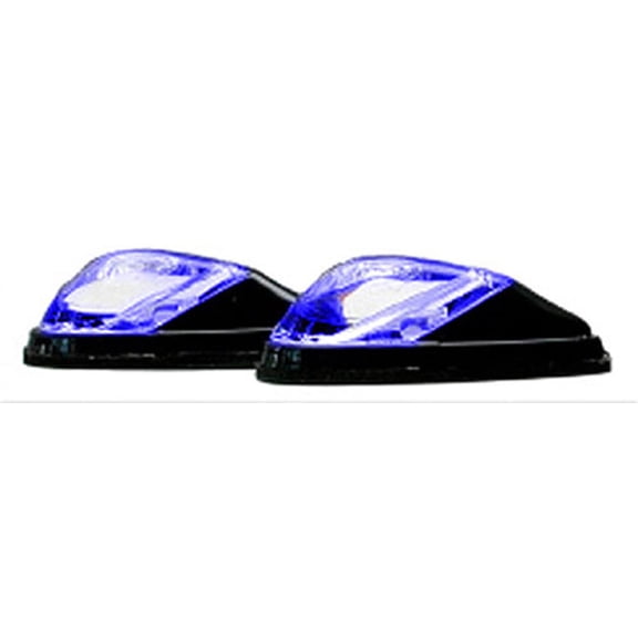 LED MARKER LIGHTS, MINI-FLUSH MT. BLK BODY, BLUE (1 LED)