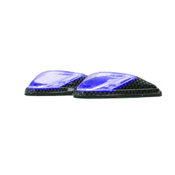 LED MARKER LIGHTS, MINI-FLUSH MT. C.F. BODY, BLUE (1 LED)