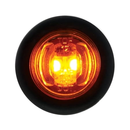 LED MINI CLEARANCE/MARKER LIGHT - AMBER LED/AMBER LENS