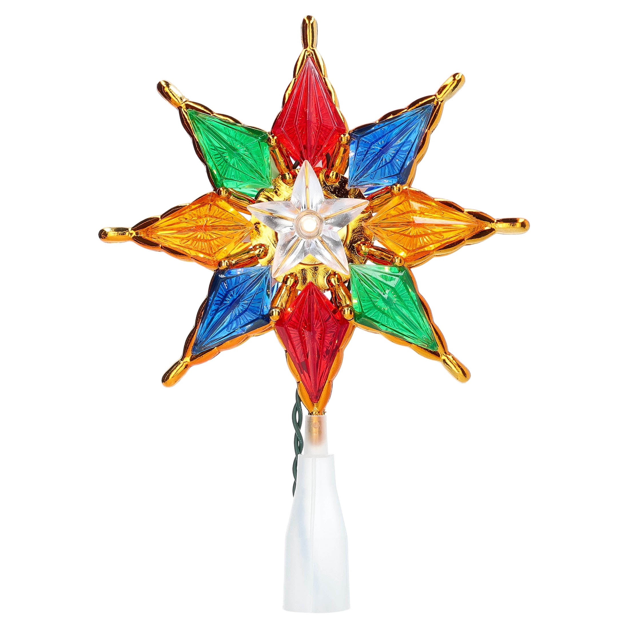 LED Star Christmas Tree Topper, Multicolor, 8", by Holiday Time