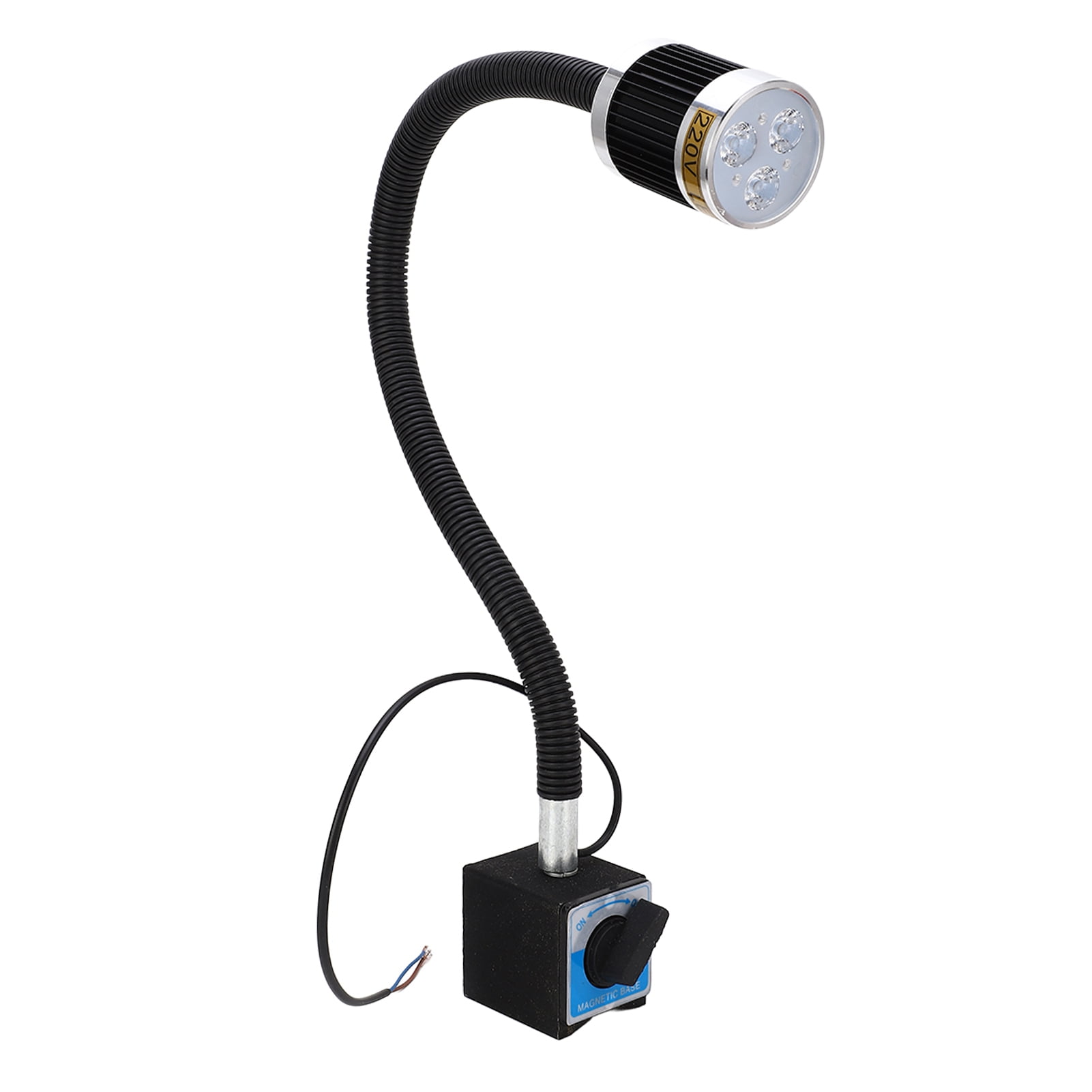 LED Machine Tool Lamp Flexible Gooseneck Base High Bright Soft