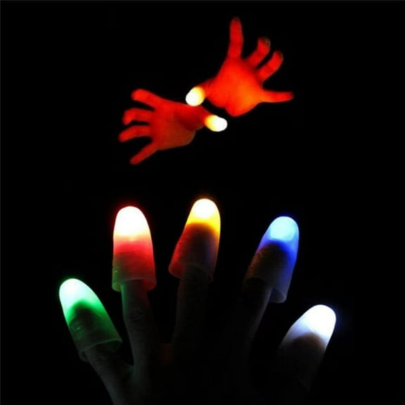 LED Magic Finger, 5 Pair Magic Finger Light Up Thumb Tips LED Finger Lamp Thumbs Light Magic Finger Lamp