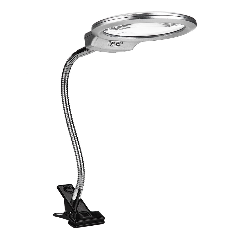 Gynnx LED Magnifying Lamp with Clamp, 10X Magnifier 4200 Lumens,5