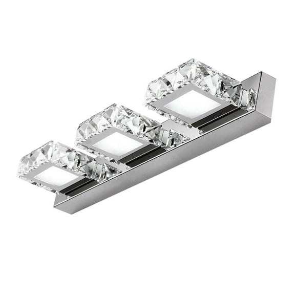 LED Makeup Front Mirror Light Vanity Wall Lamp Acrylic+Crystal For Bathroom
