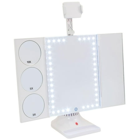 Glo-Tech - Bluetooth Selfie Mirror - White