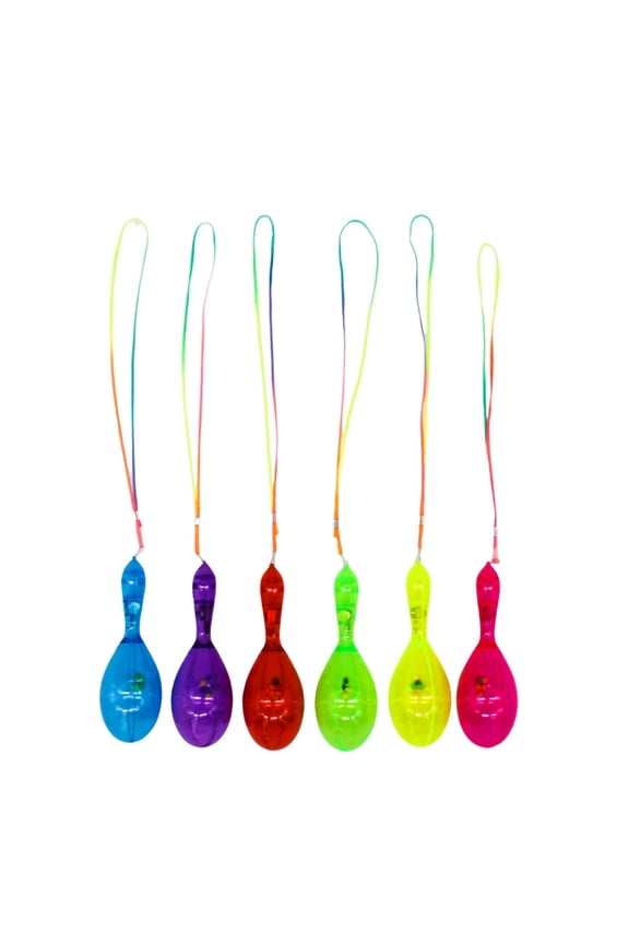 LED Maracas Necklace 6" - Assorted Colors (Each)