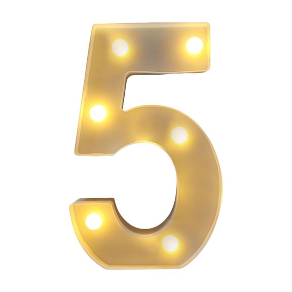 LED Marquee Letter Lights Sign 0-9 Number Light Up Letters Sign for Night Light Wedding Birthday Party Christmas Lamp Home Bar Decoration