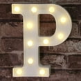 thumbnail image 1 of LED Marquee Letter Lights Sign, Light up Alphabet Letter for Home Party Wedding Decoration P, 1 of 11