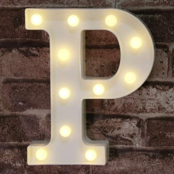 LED Marquee Letter Lights Sign, Light up Alphabet Letter for Home Party Wedding Decoration P