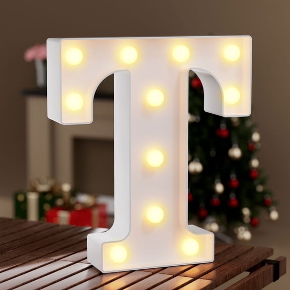 LED Marquee Letter Lights Sign, Light up Alphabet Letter for Home Party Wedding Decoration T