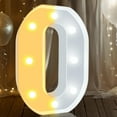 thumbnail image 1 of LED Marquee Letter Lights, Warm White and Cool White Decorative Lighted Letters, Light Up Alphabet Letters for Boys Girls, Party, Wedding, Bar, Night Light, Birthday Decoration, Letter O, 1 of 13