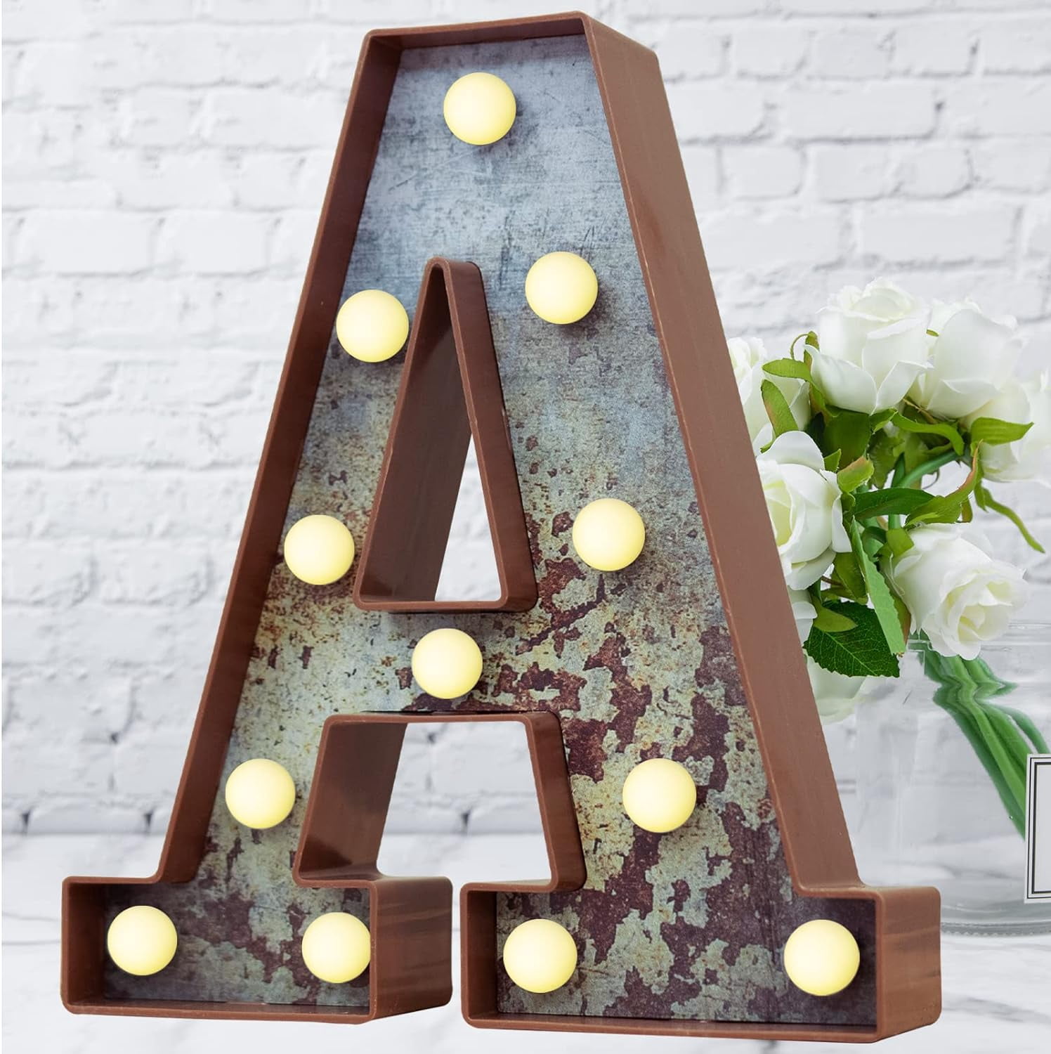 Starry Led Letters LED Marquee Light Up Letters Industrial Vintage Style Lighted Letters ...