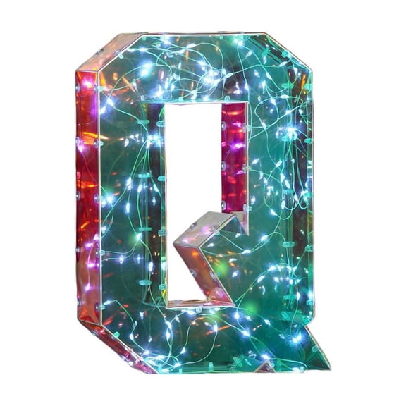 LED Marquee Sign Light Up Letters, Alphabet Light Up Letters Sign, LED Letter Lights for Night Light, Wedding, Birthday, Party, Christmas or Home Decor (Letter Q)