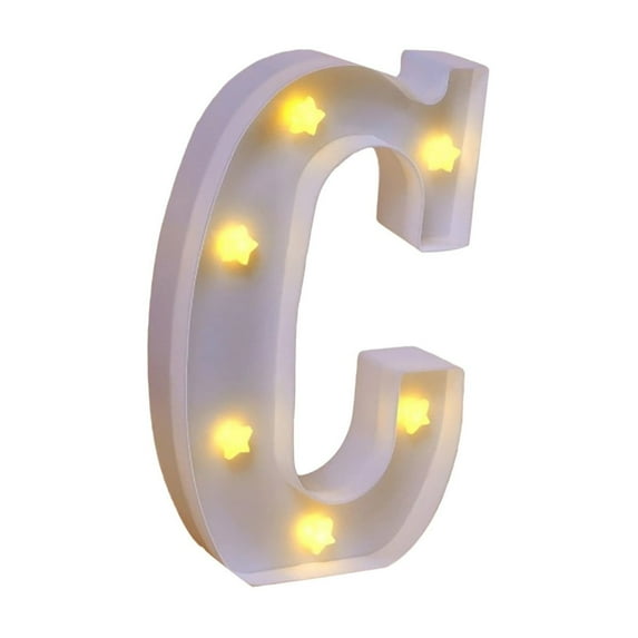 LED Marquee Sign Light Up Letters, White 26 Alphabet Light Up Letters, Battery Powered LED Letter Lights for Birthday Party, Christmas Night, Home, Bar, Graduation, Wedding Decoration