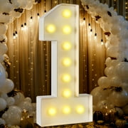 Gingprous 3ft LED Marquee Sign Light Up Letters,Alphabet Light Up Letters Sign for Home Party Wedding Birthday Decor