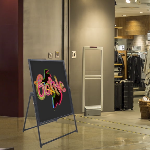 LED Message Board with Adjustable Height, High Brightness, 7 Colors & 4 Modes, Aluminum Frame for Restaurants, Bars, Stores, and Events