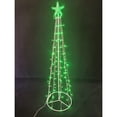 thumbnail image 1 of LED Metal Decorative Tree with Top Star - Green, 1 of 3