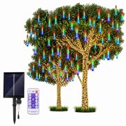 LED Meteor Shower Lights Waterproof Falling Rain Lights, 4 Pack
