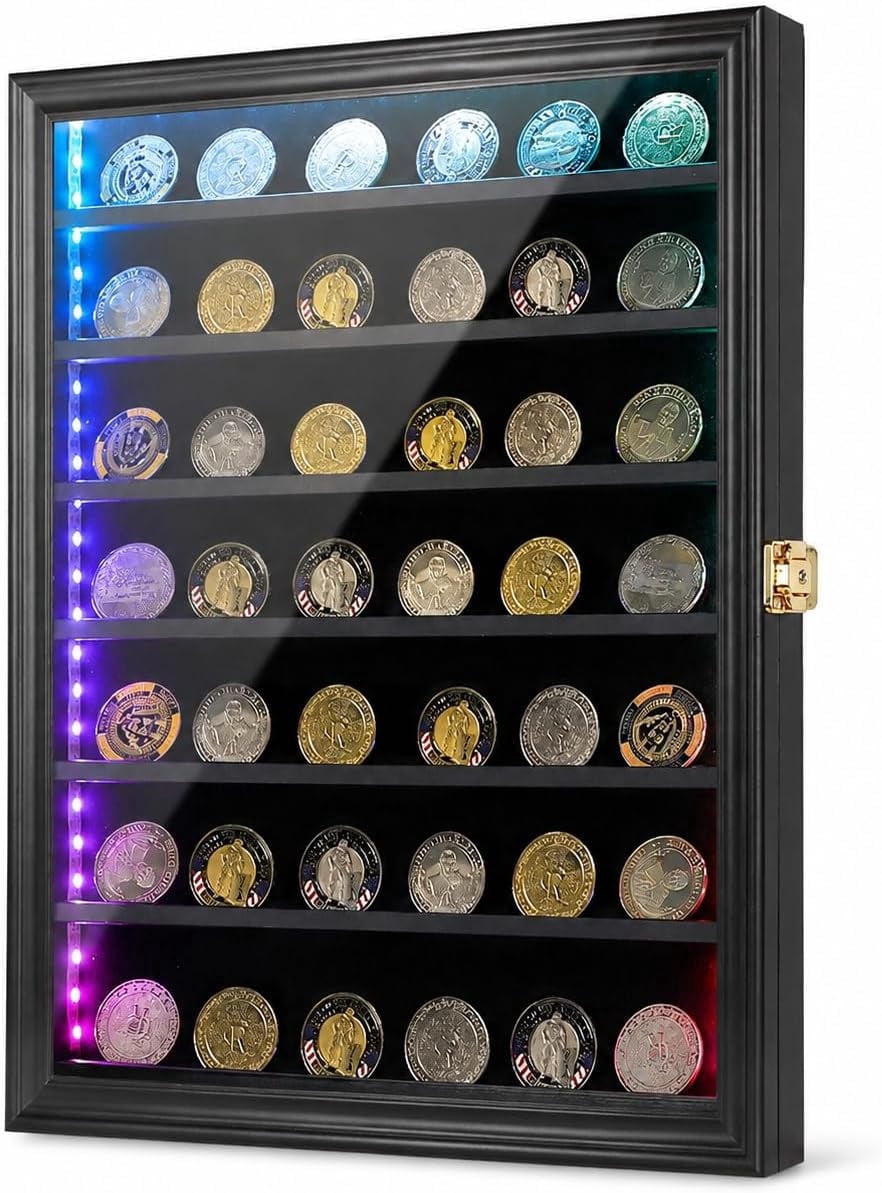 Challenge Coin Boxes for Home Display
