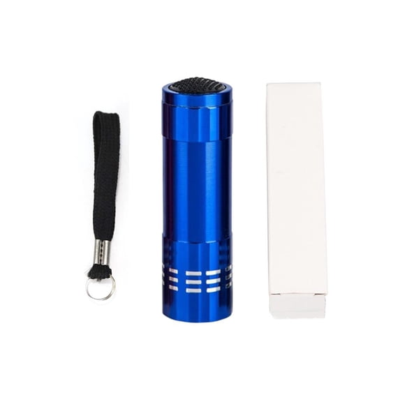 LED Mini Flashlight, Powerful 9 LED Illumination with Aluminum Alloy Construction for Durable Use - Compact & Portable Design for Camping, Emergency, or Everyday Carry