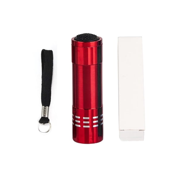 LED Mini Flashlight, Powerful 9 LED Illumination with Aluminum Alloy Construction for Durable Use - Compact & Portable Design for Camping, Emergency, or Everyday Carry